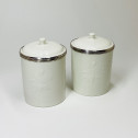Saint-Cloud - Pair of ointment jars - Eighteenth century