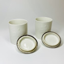 Saint-Cloud - Pair of ointment jars - Eighteenth century