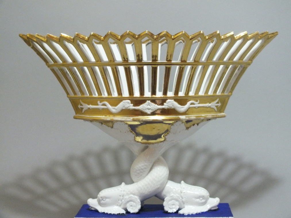 Paris - A pair of baskets dolphins - Empire period