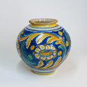 Caltagirone (Sicile) - Vase boule à décor floral - XVIIIe siècle