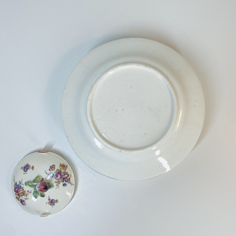 Mennecy - Beurrier en porcelaine tendre - XVIIIe siècle