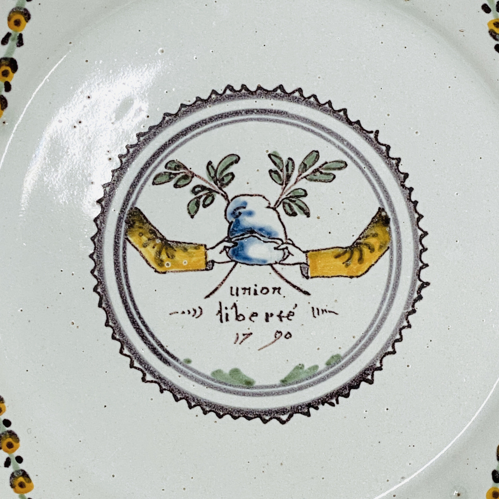 Nevers - Assiette révolutionnaire - XVIIIe siècle