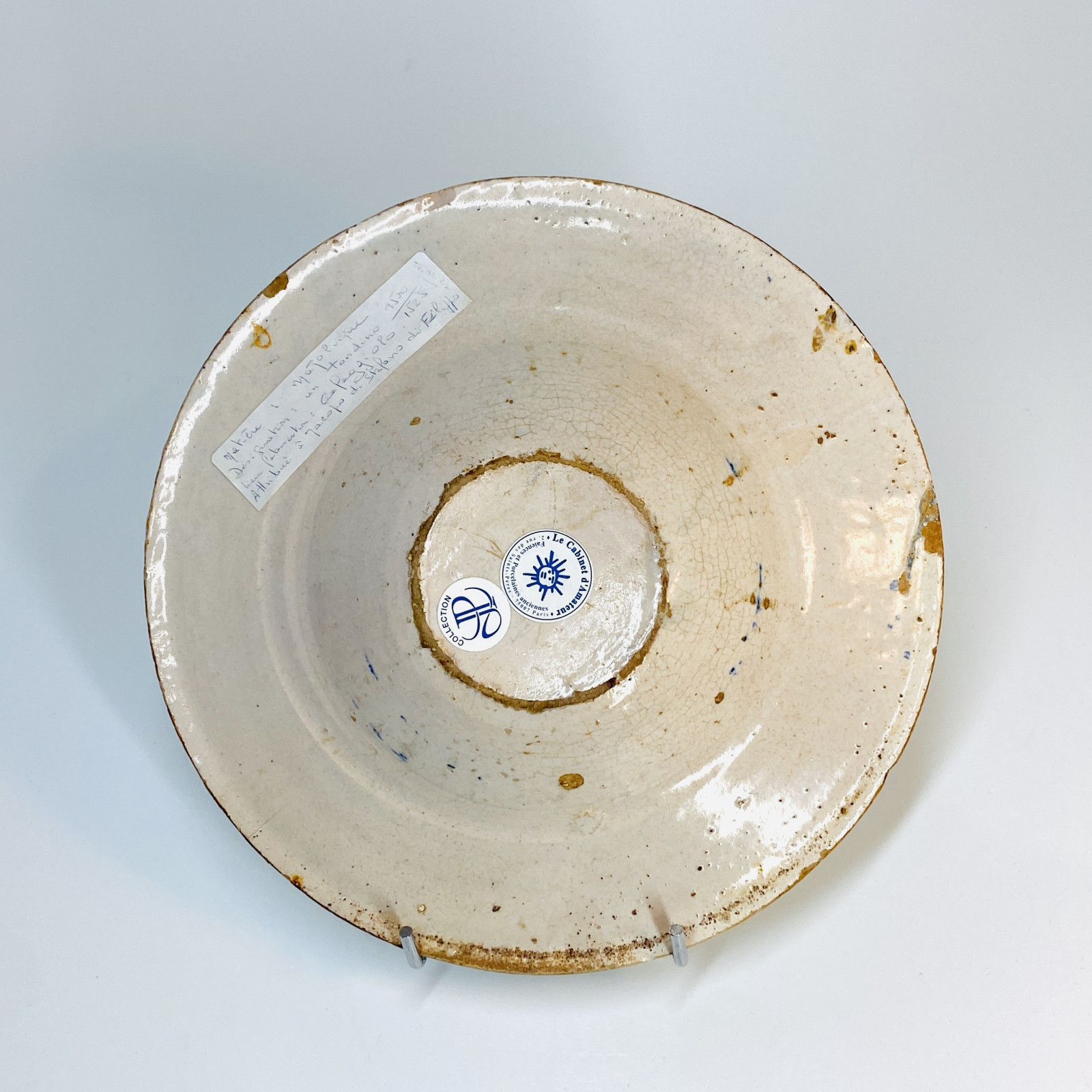 Tondino in majolica from Faenza or Duchy of Urbino - Sisteenth century