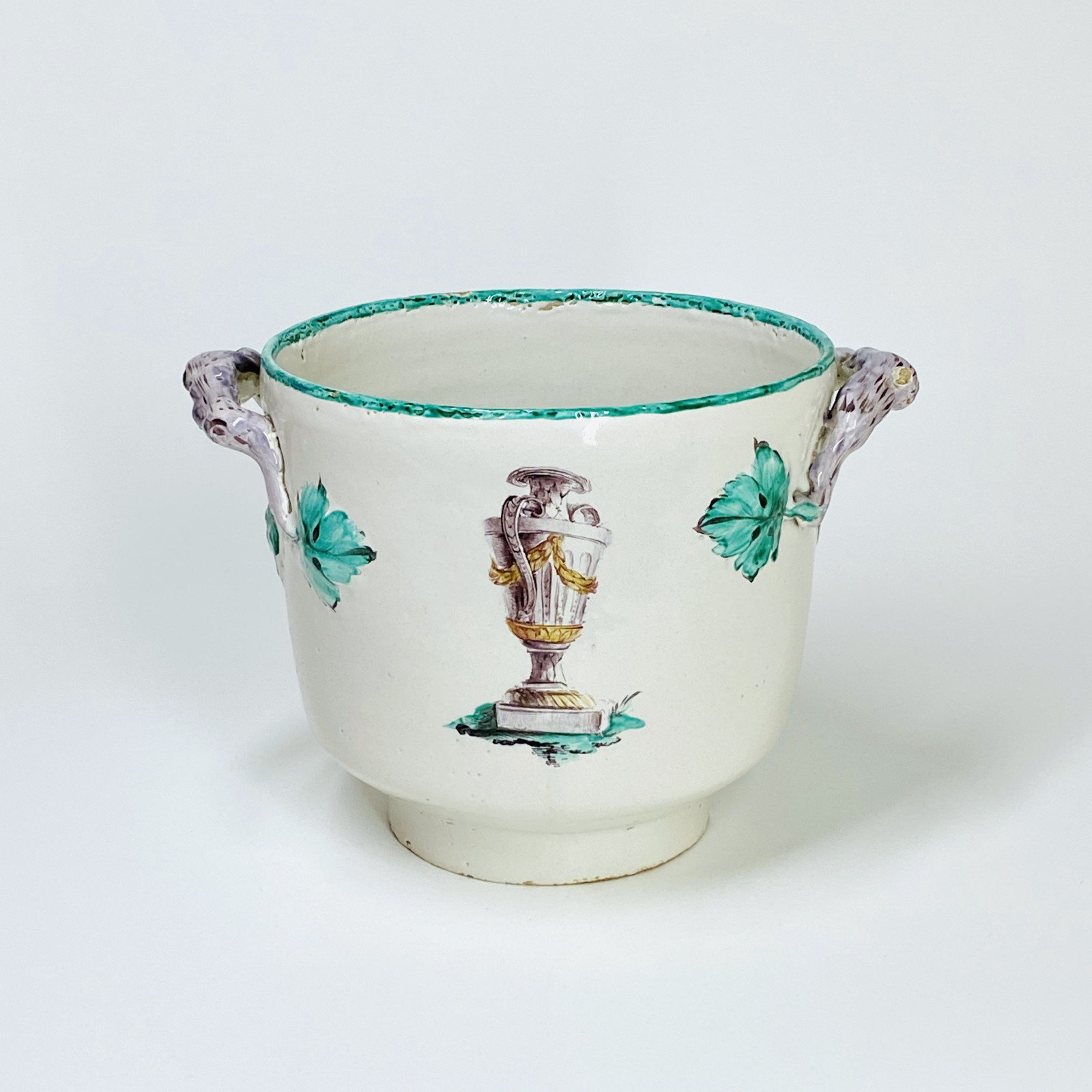 Earthenware bottle bucket from Saint-Amand-les-Eaux - Eighteenth century