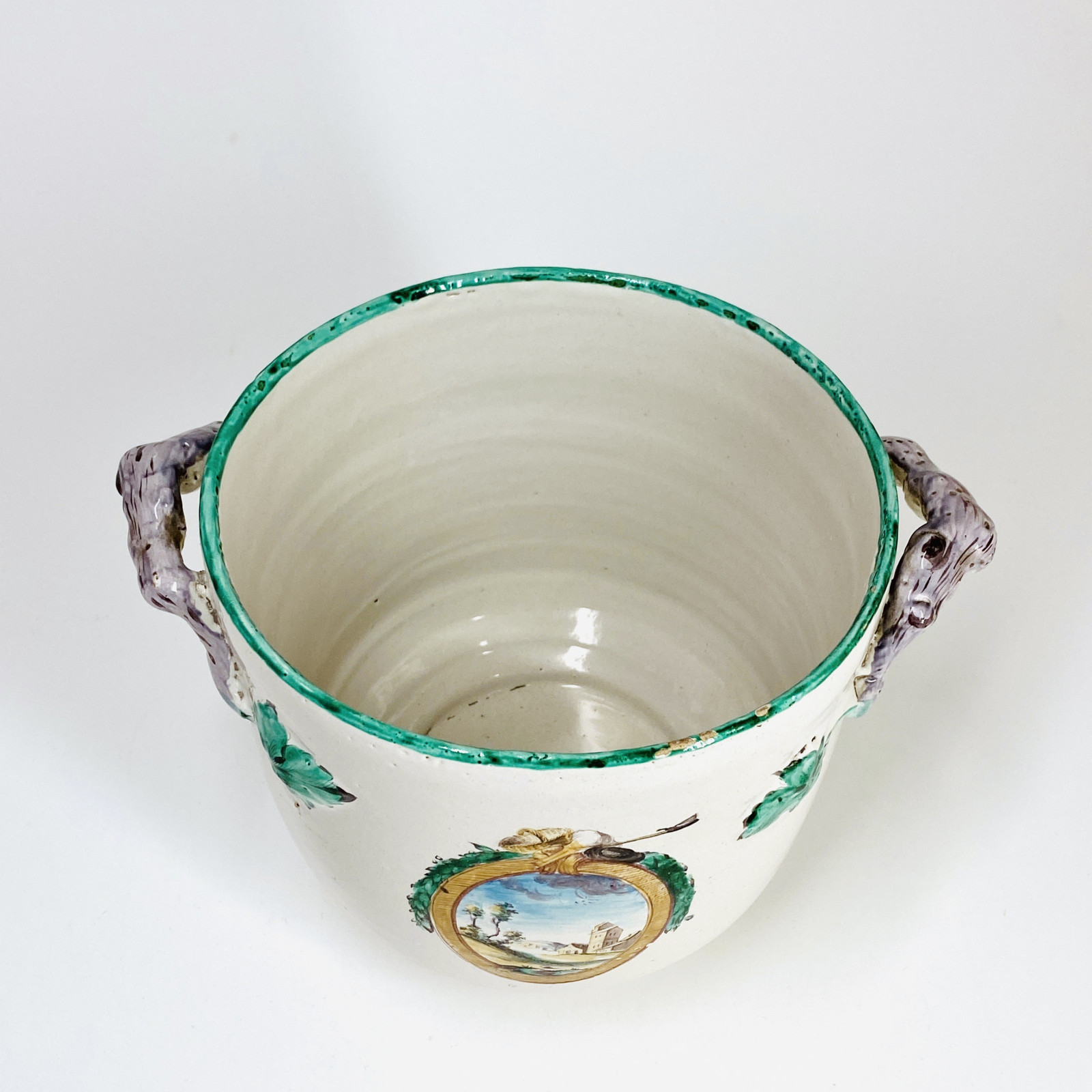 Earthenware bottle bucket from Saint-Amand-les-Eaux - Eighteenth century