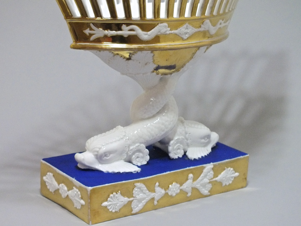 Paris - A pair of baskets dolphins - Empire period