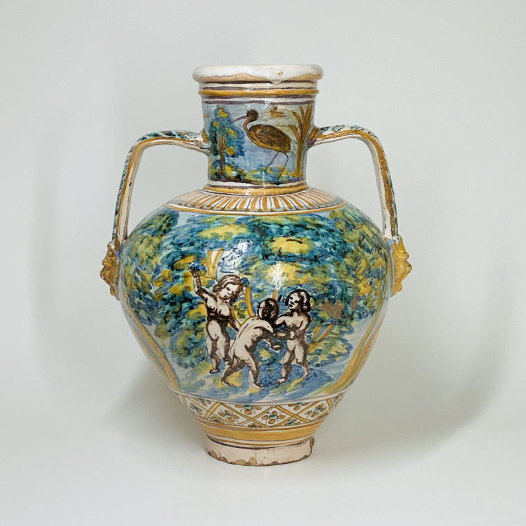 Talavera de la Reina (Tolède) - Grand vase d'apothicairerie - 1660-1690 - VENDU