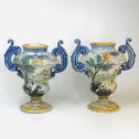 Paire de vase en faïence de Naples - Début du XVIIIe siècle