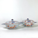 Deux écuelles en porcelaine de Chine décorées dans la palette Imari - Début du XVIIIe siècle