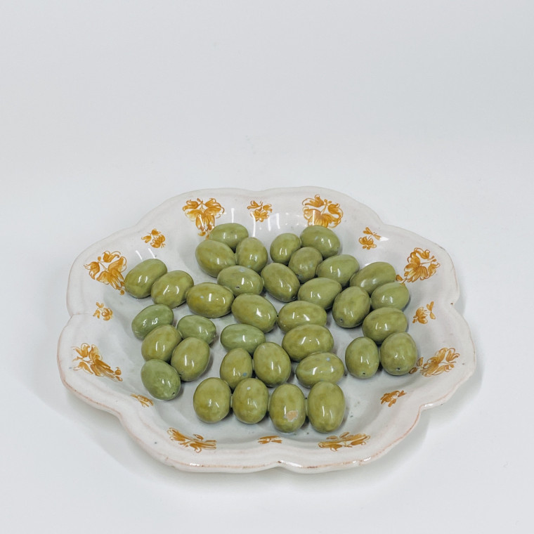 Assiette trompe l'oeil en faïence de Moustiers - XVIIIe siècle