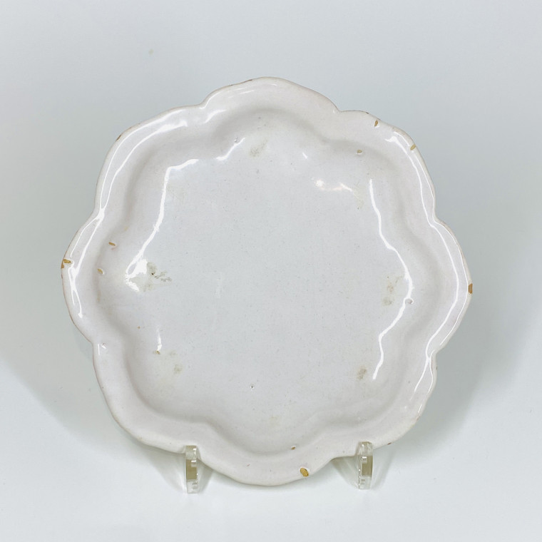 Moustiers earthenware trompe l'oeil plate - Eighteenth century