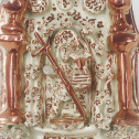Hispano-Moorish - Manisès - Holy water stoup plaque - Eighteenth century