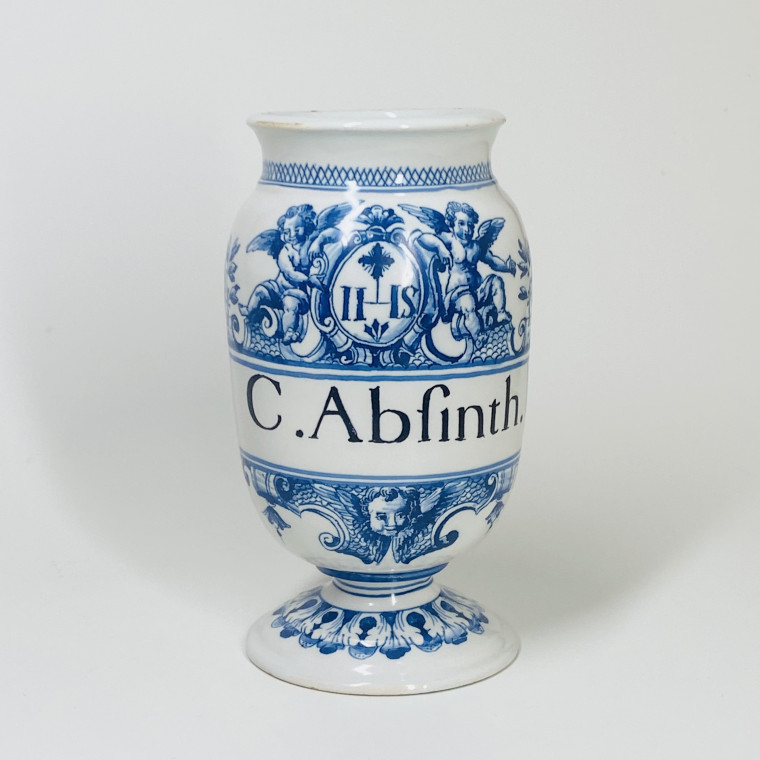 Pot canon en faïence de Moustiers - XVIIIe siècle - VENDU