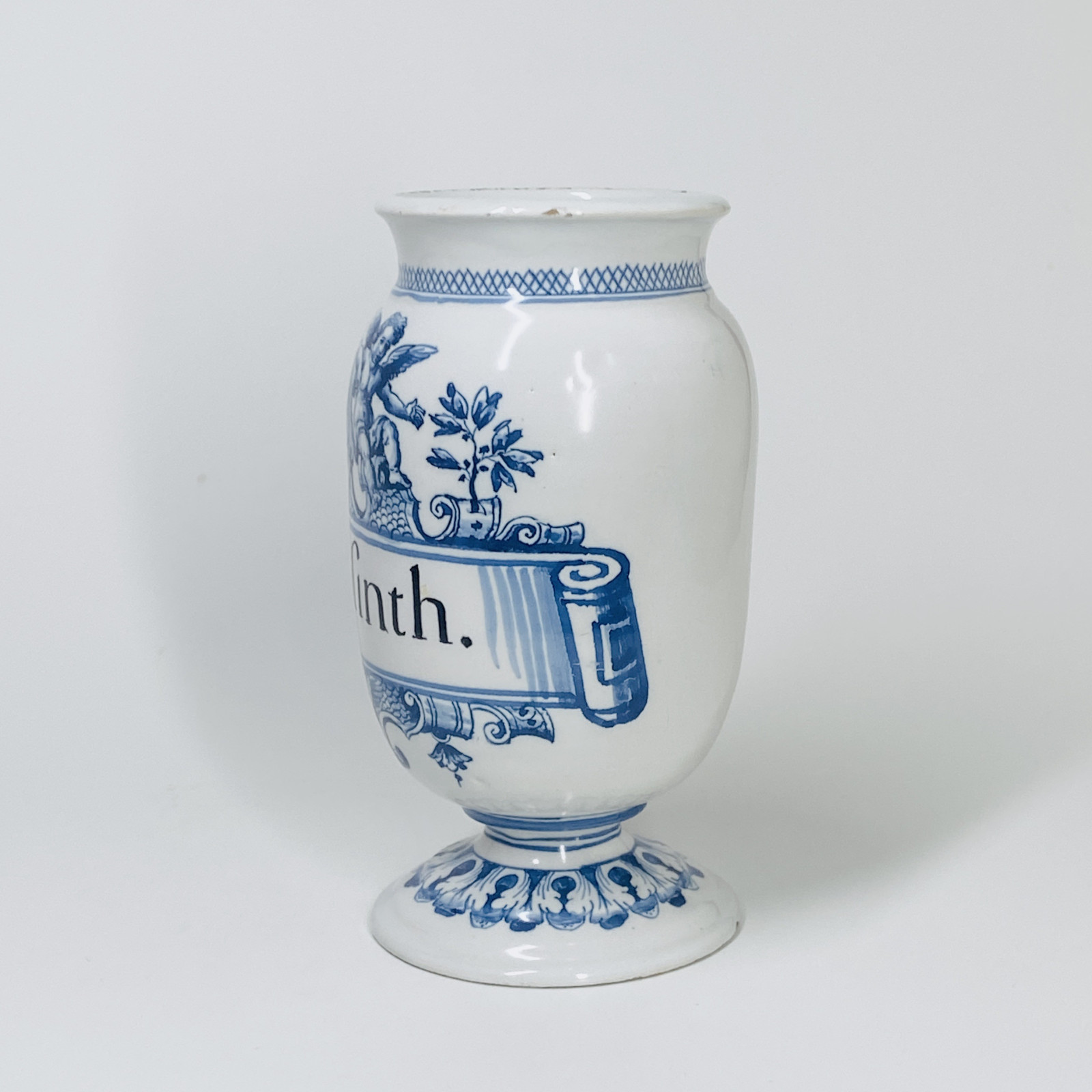 Pot canon en faïence de Moustiers - XVIIIe siècle - VENDU