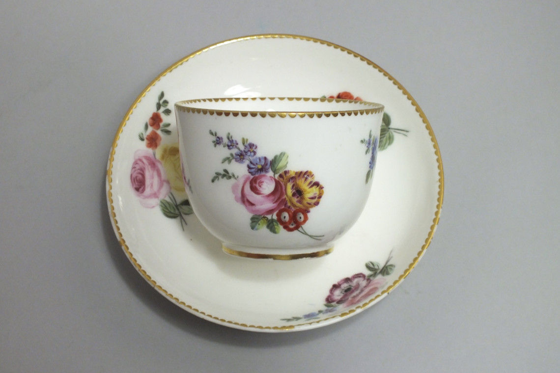 Sèvres - Pair of cups Bouillard - Eighteenth Century