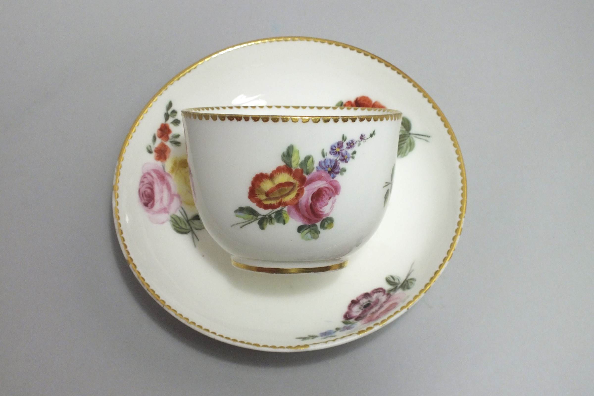 Sèvres - Pair of cups Bouillard - Eighteenth Century