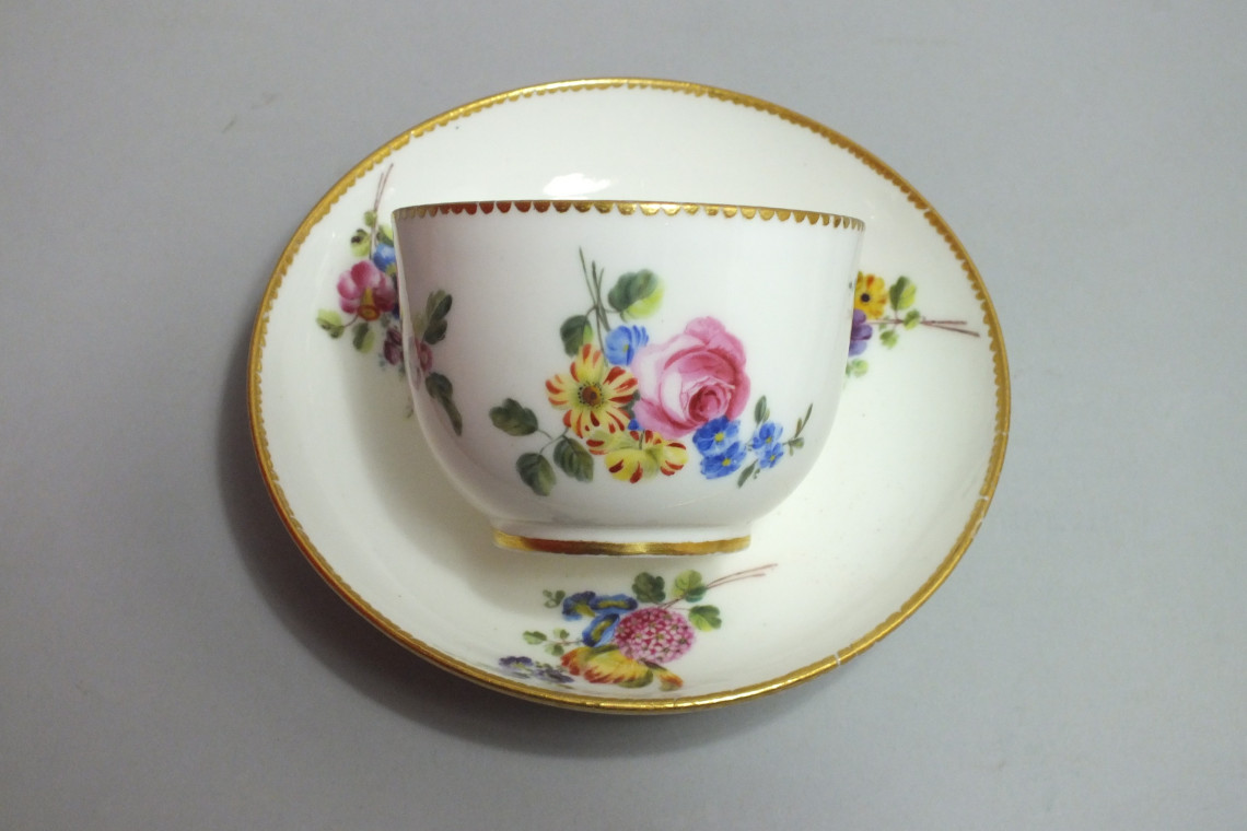 Sèvres - Pair of cups Bouillard - Eighteenth Century