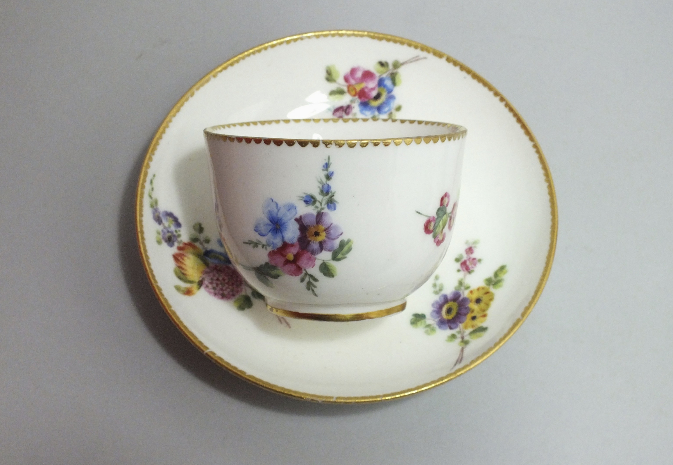 Sèvres - Pair of cups Bouillard - Eighteenth Century