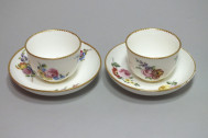 Sèvres - Pair of cups Bouillard - Eighteenth Century