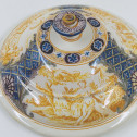Marseille - Fauchier - Two lids decorated in yellow monochrome - Eighteenth century