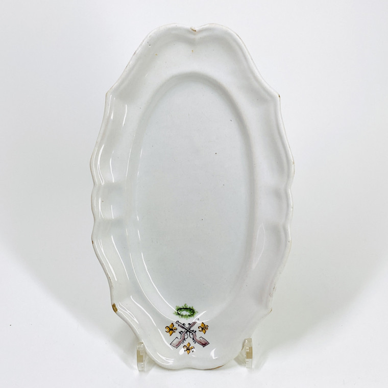 Earthenware dish from a company of arquebusiers - Eighteenth century