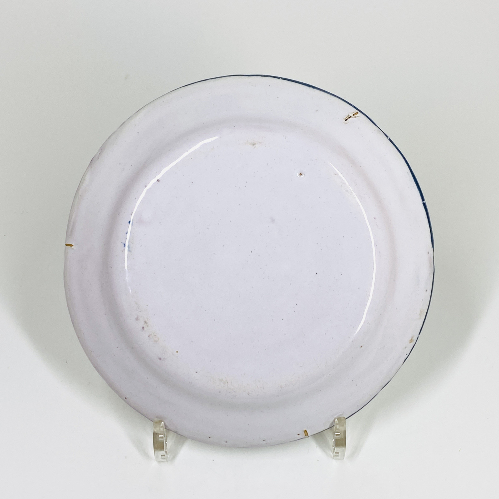 Assiette en faïence à décor illustrant le métier de ramoneur  - Datée 1829