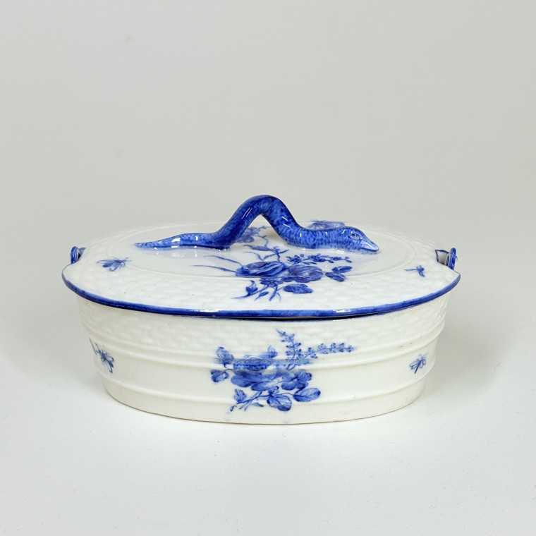 Beurrier en porcelaine tendre de Chantilly - XVIIIe siècle