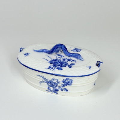 Beurrier en porcelaine tendre de Chantilly - XVIIIe siècle