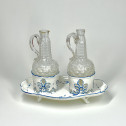 Soft porcelain oil cruet holder from Chantilly - Eighteenth century