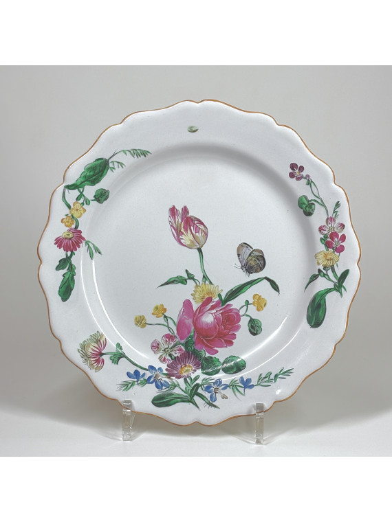 Marseille earthenware plate - Robert factory - Eighteenth century