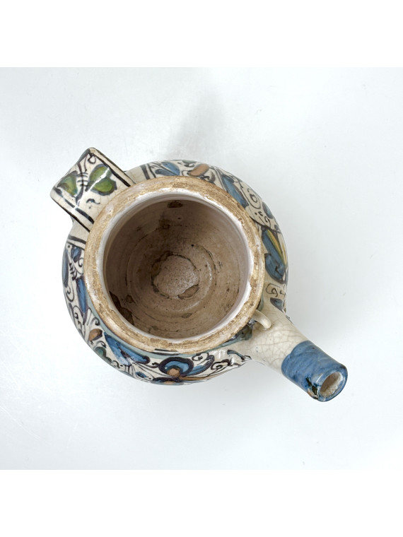 Lyon majolica pharmacy jar with rosette decoration - Sixteenth century