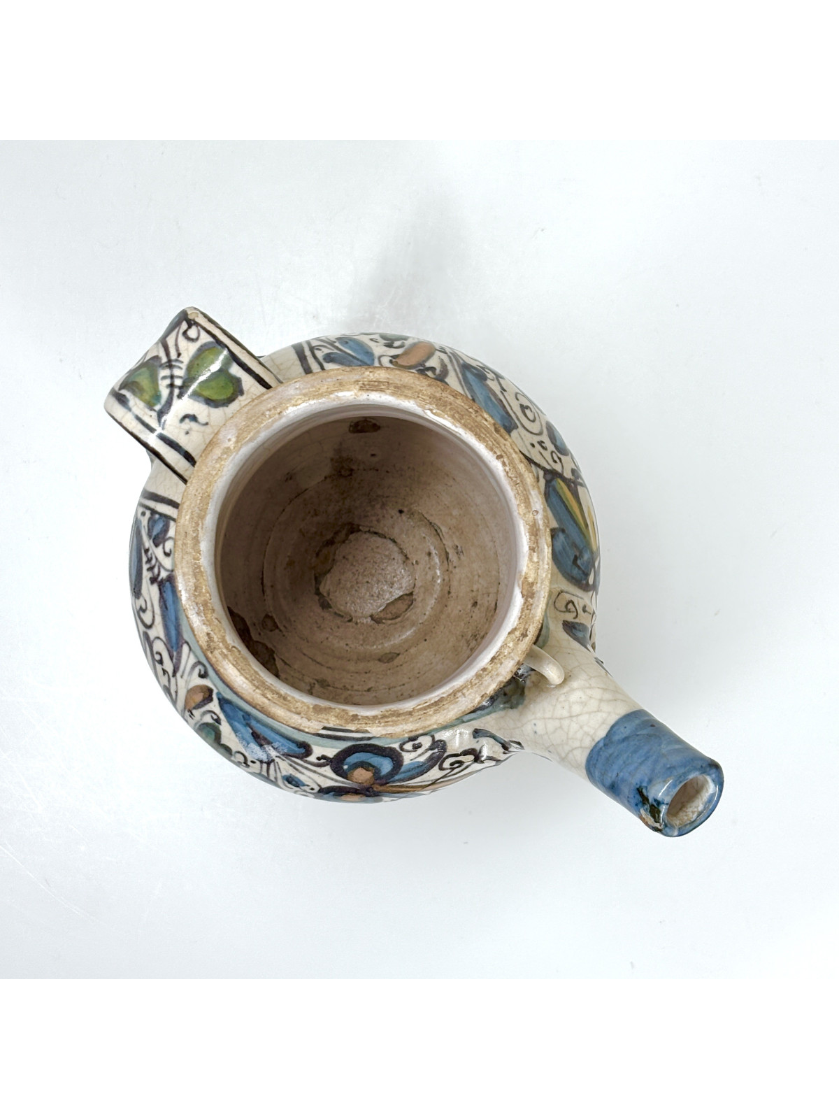 Lyon majolica pharmacy jar with rosette decoration - Sixteenth century