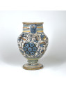 Lyon majolica pharmacy jar with rosette decoration - Sixteenth century