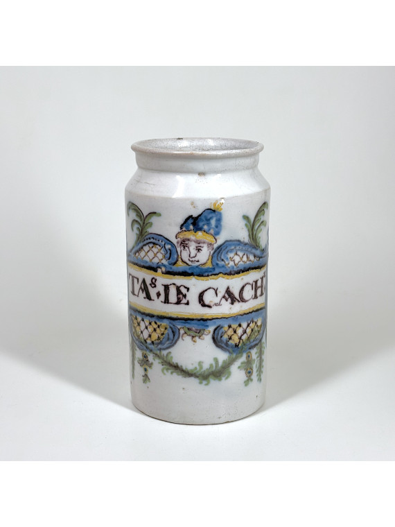 Bordeaux earthenware pharmacy jar - Eighteenth century