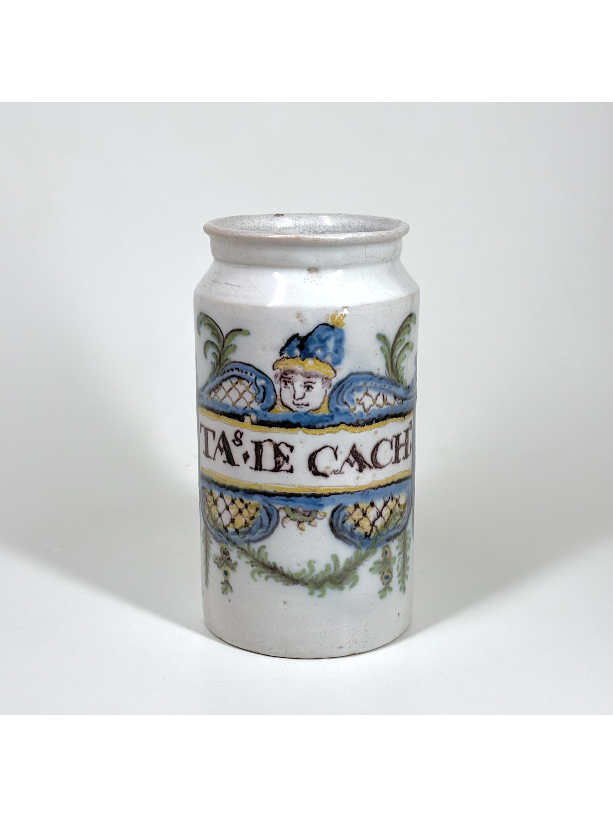 Bordeaux earthenware pharmacy jar - Eighteenth century