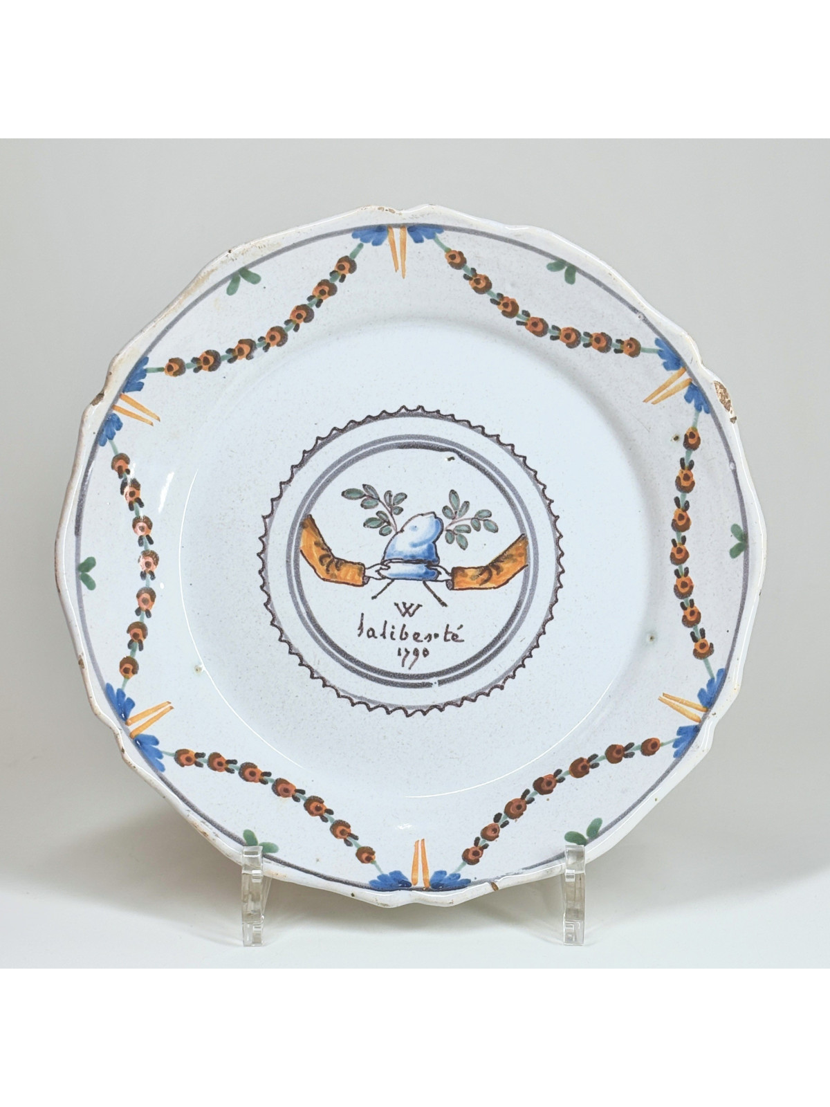 Rare Revolutionary Plate from Nevers - Eighteenth Century