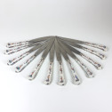 Set of twelve knives with Mennecy porcelain handles - Eighteenth century