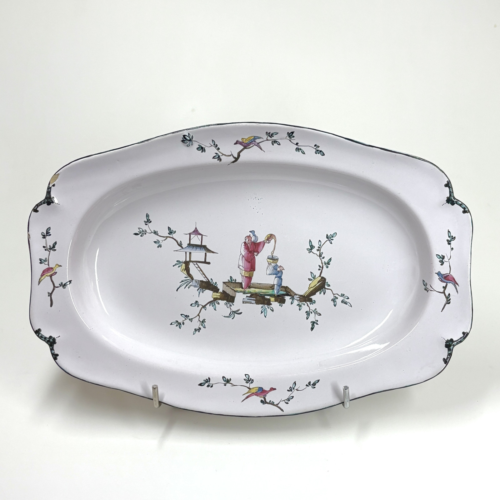 Marseille Earthenware Dish (veuve Perrin Factory) - Chinese Decoration - Eighteenth Century - SOLD