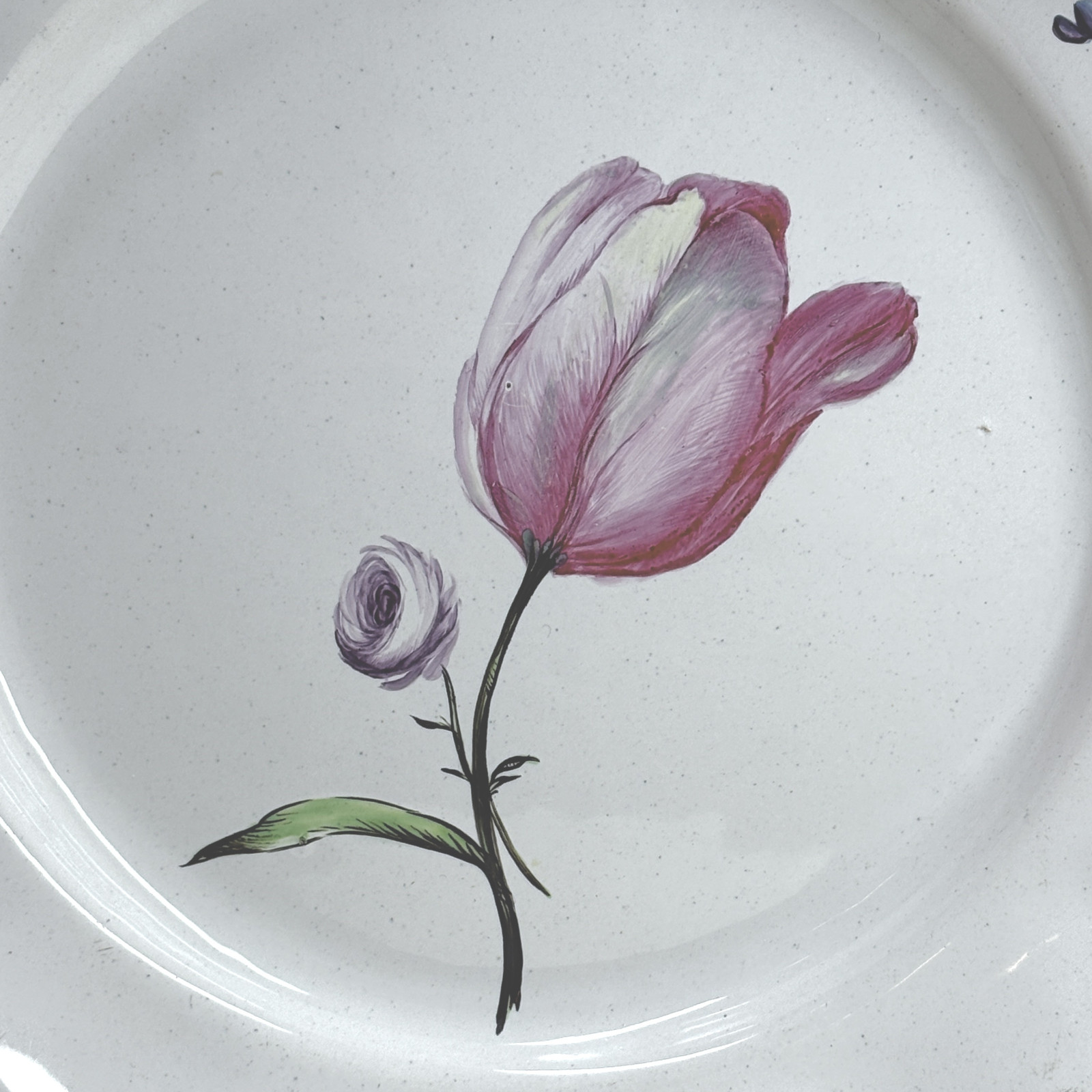 Assiette en faïence de Strasbourg - Haguenau  - XVIIIe siècle