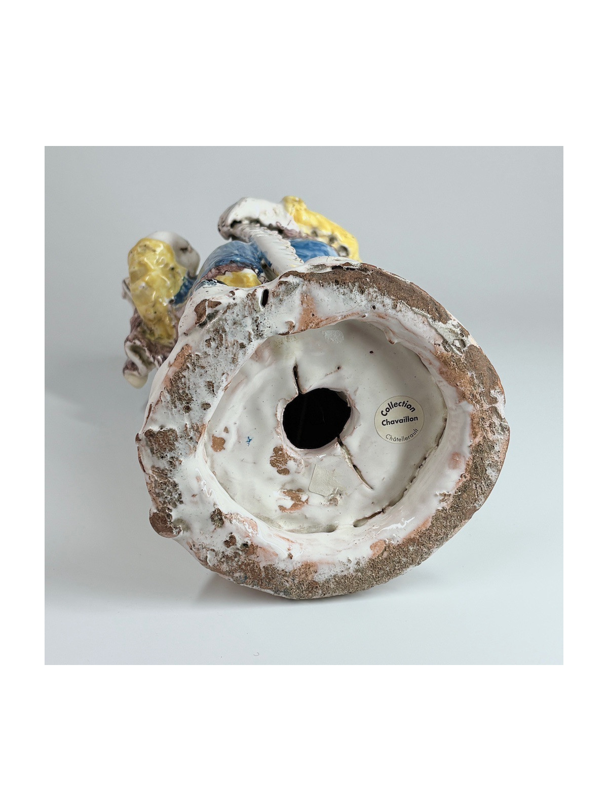 Statue en faïence de Nevers figurant Saint Simon - XVIIIe siècle - VENDU