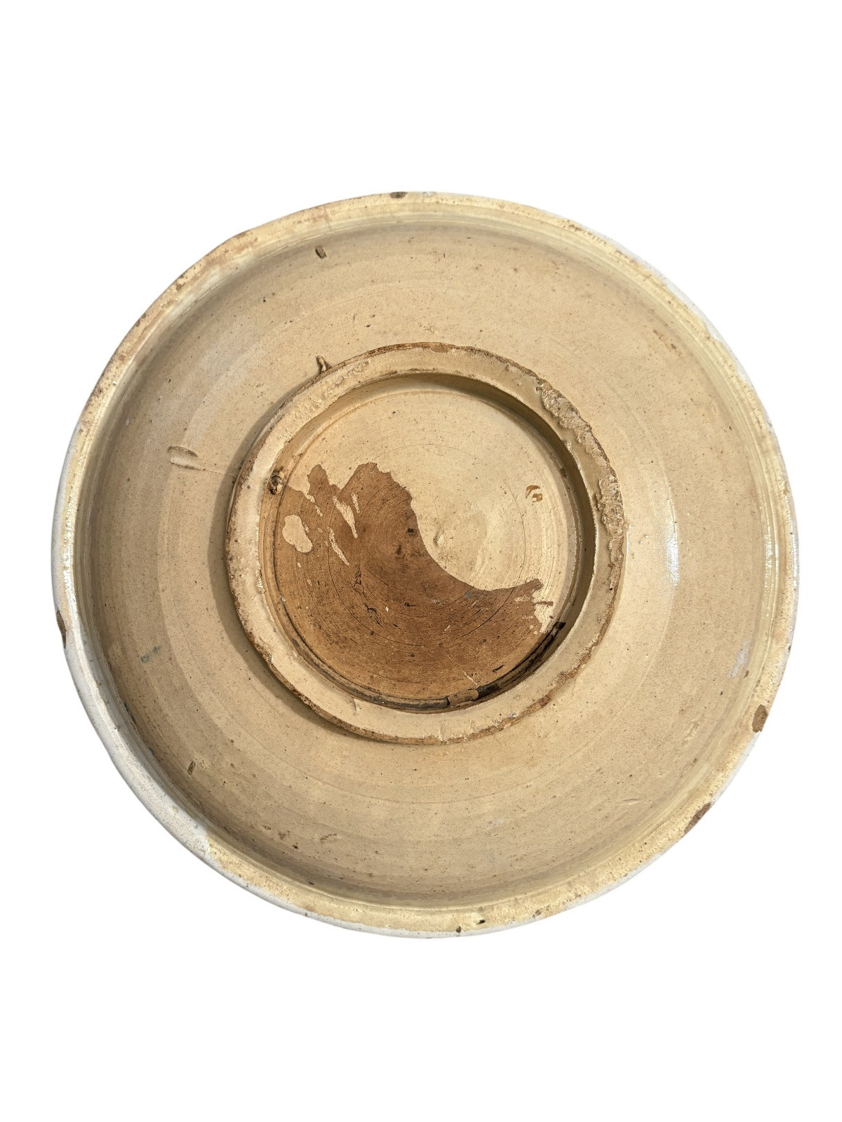 Two earthenware dishes decorated with horsemen from northern France - Eighteenth century