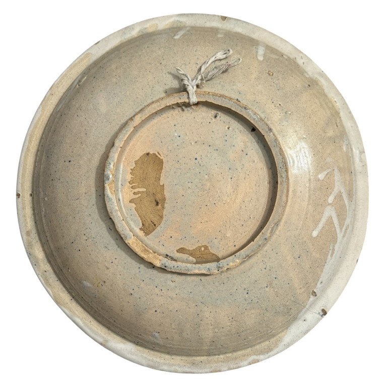 Two earthenware dishes decorated with horsemen from northern France - Eighteenth century