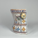 Moncaut earthenware flower vase (Southwest France) 18th century