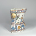 Moncaut earthenware flower vase (Southwest France) 18th century
