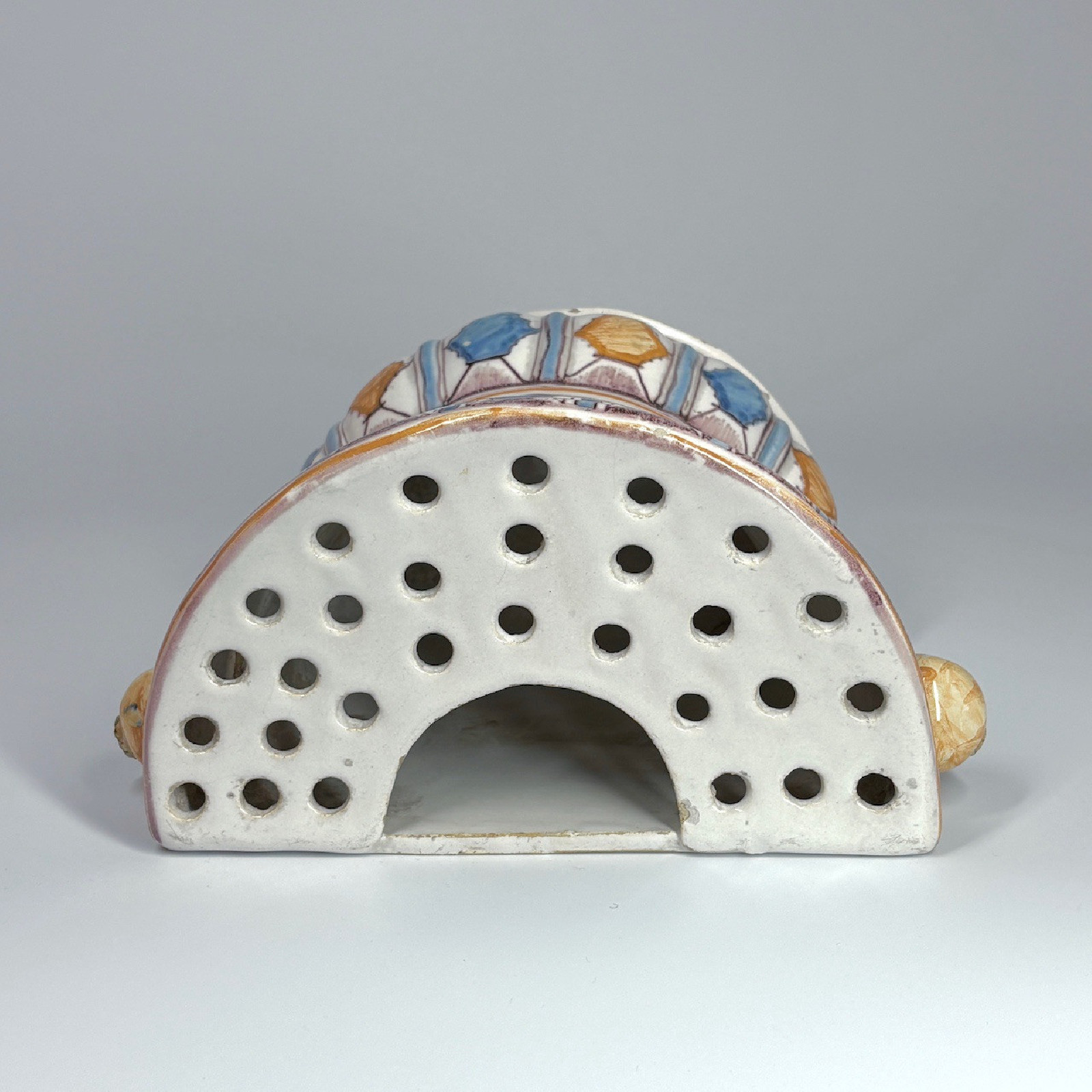 Moncaut earthenware flower vase (Southwest France) 18th century