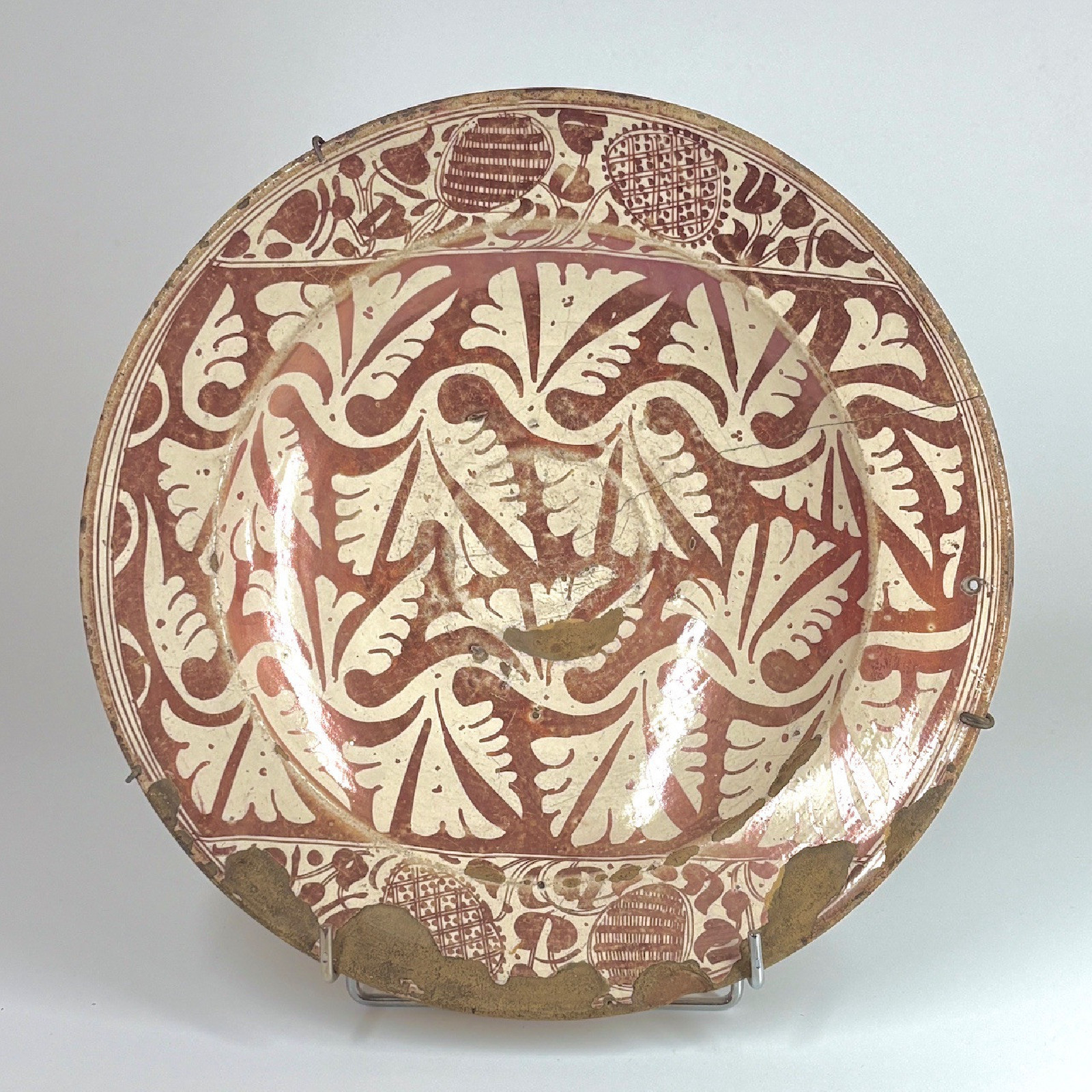 Plat en céramique hispano-mauresque - XVIe siècle - VENDU