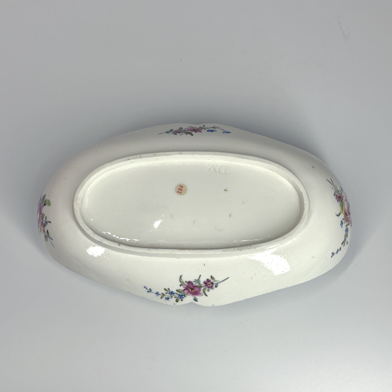 Mennecy porcelain oil cruet holder - 18th century