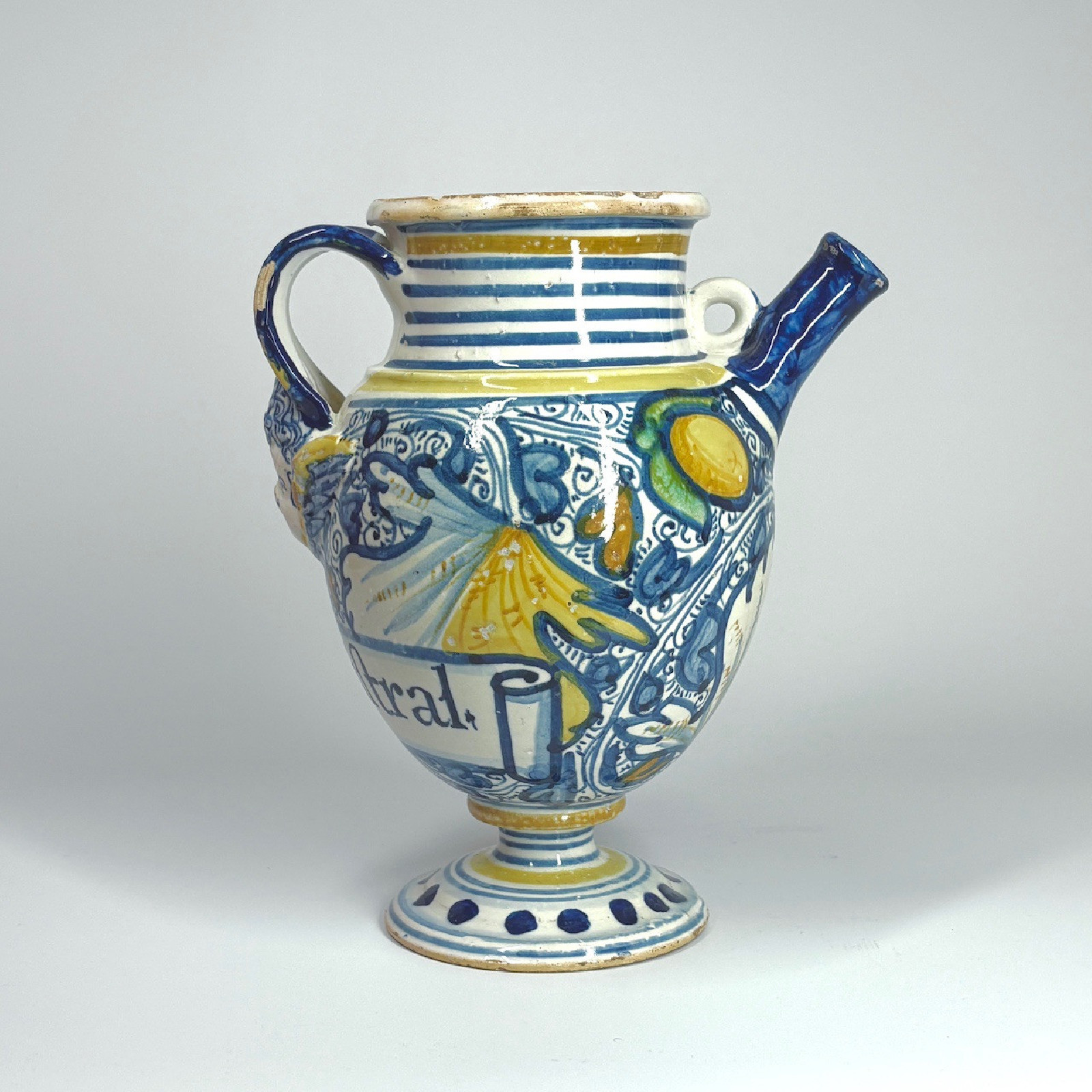 Rare chevrette en majolique de Montpellier - Fin du XVIe siècle - VENDU