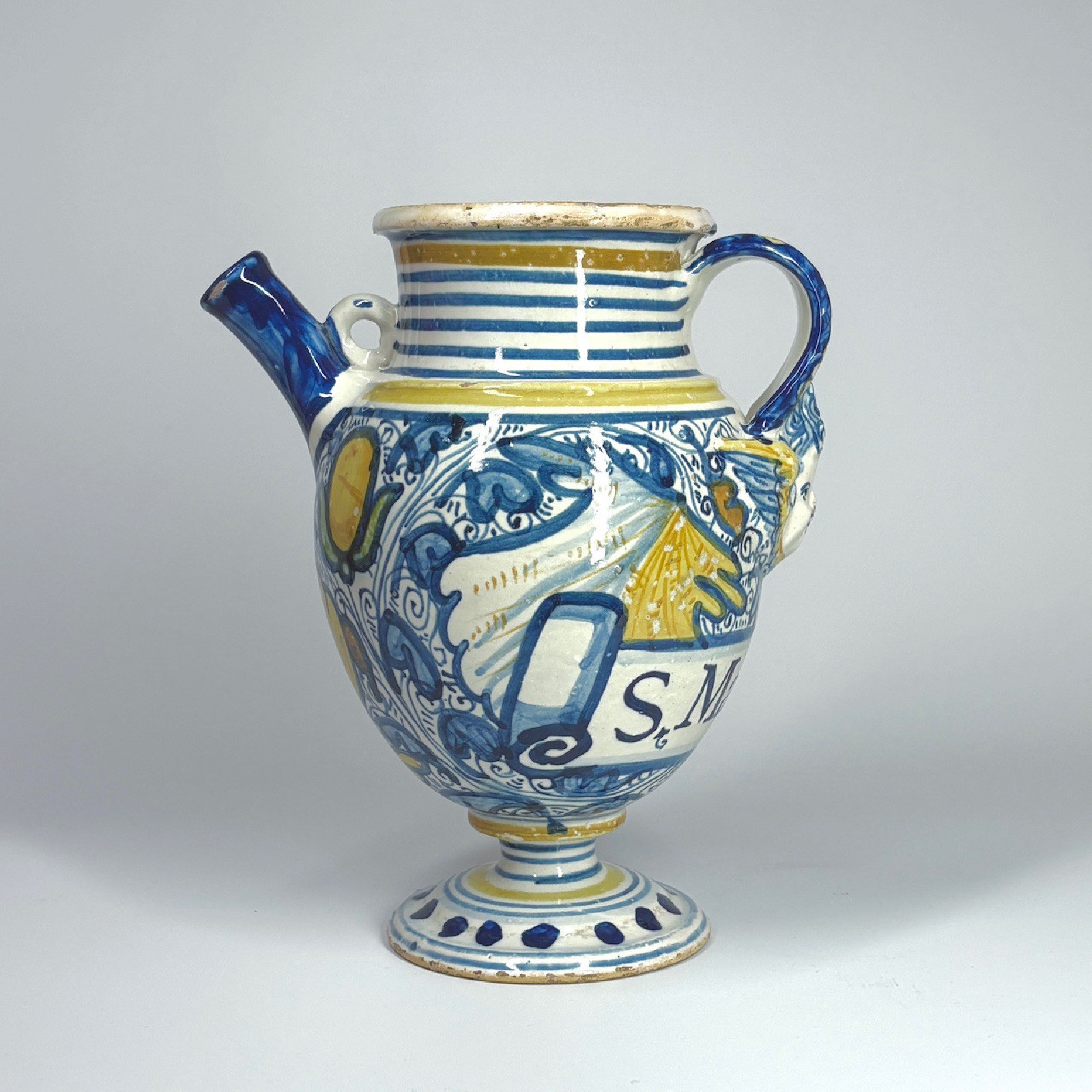 Rare chevrette en majolique de Montpellier - Fin du XVIe siècle - VENDU