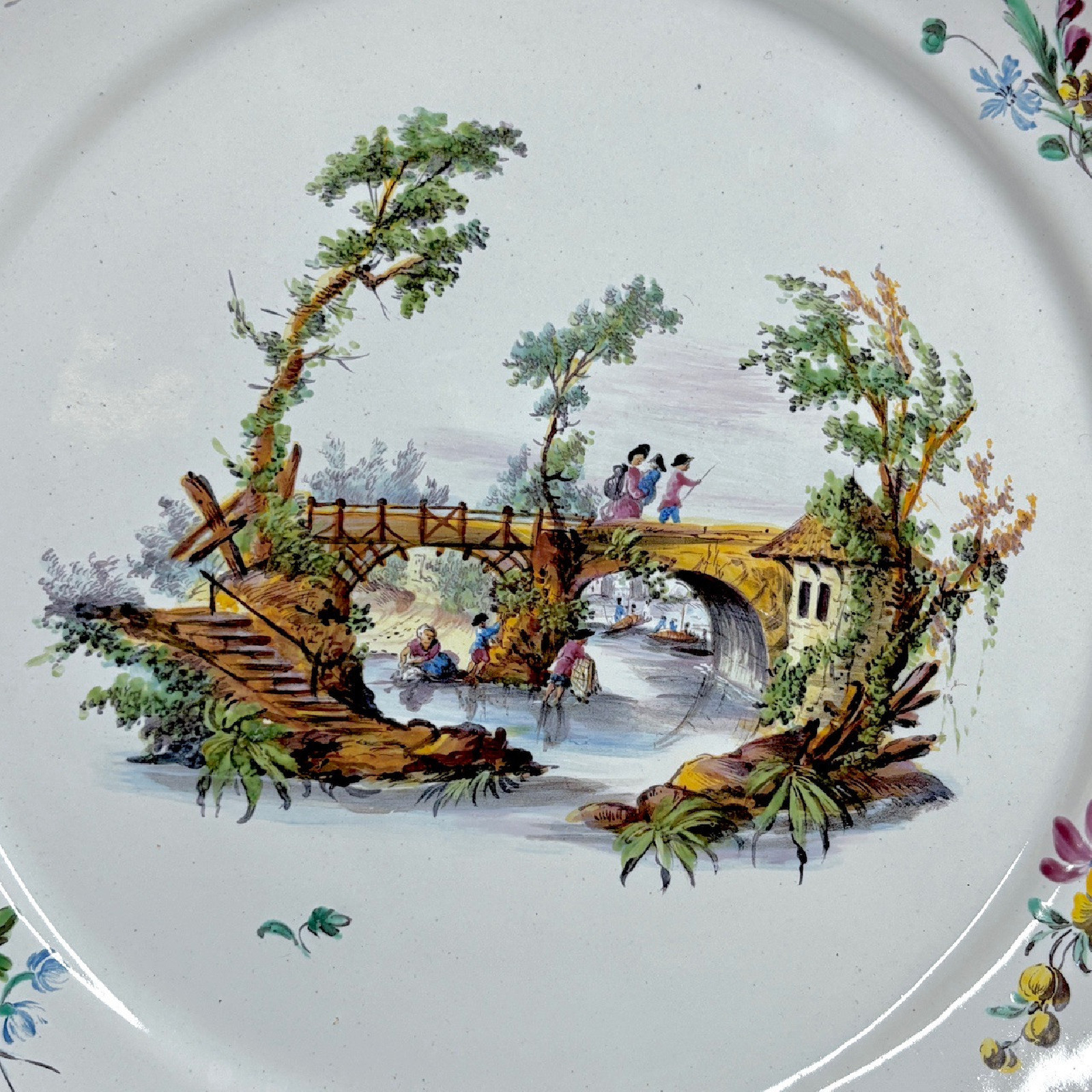 Assiette en faïence de Meillonnas - XVIIIe siècle - VENDU